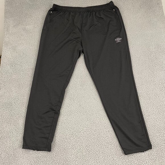 Umbro Track Pants Men XXL Black Pull on Drawstring Athletic - Picture 2 of 10